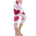 Valentine S Day Hearts Capri Yoga Leggings View3