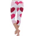 Valentine S Day Hearts Capri Yoga Leggings View4