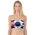 Patriotic Symbolic Red White Blue Bandeau Top View1