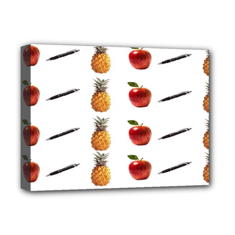 Ppap Pen Pineapple Apple Pen Deluxe Canvas 16  X 12   by Nexatart