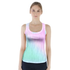 Pink Green Texture                                             Racer Back Sports Top by LalyLauraFLM