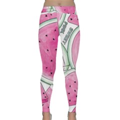 Cute Watermelon Classic Yoga Leggings by Brittlevirginclothing