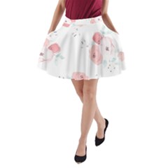 Lovely Flowers A-line Pocket Skirt by Brittlevirginclothing