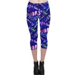 Ubrs Purple Capri Leggings  by rokinronda