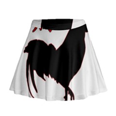 Year Of The Rooster - Chinese New Year Mini Flare Skirt by Valentinaart