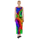 Hot Fractal Statement Fitted Maxi Dress View2