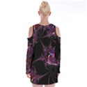 Fantasy Fractal 124 A Velvet Long Sleeve Shoulder Cutout Dress View2