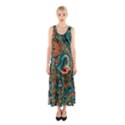 Painted Fractal Sleeveless Maxi Dress View1