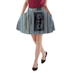 Vintage Tape Recorder A-line Pocket Skirt by Nexatart