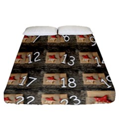 Advent Calendar Door Advent Pay Fitted Sheet (queen Size) by Nexatart