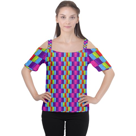 Background For Scrapbooking Or Other Patterned Wood Women s Cutout Shoulder Tee by Nexatart