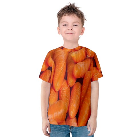 Carrots Vegetables Market Kids  Cotton Tee by Nexatart