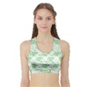 Saint Patrick Motif Pattern Sports Bra with Border View1