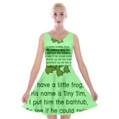 Little Frog Poem Velvet Skater Dress by athenastemple