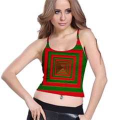 Fabric Texture 3d Geometric Vortex Spaghetti Strap Bra Top by Nexatart