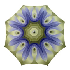 Fractal Eye Fantasy Digital Golf Umbrellas by Nexatart