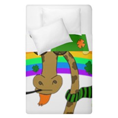 Irish Giraffe Duvet Cover Double Side (single Size) by Valentinaart