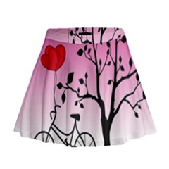 Love Sunrise Mini Flare Skirt by Valentinaart