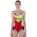 Music Cut-Out One Piece Swimsuit View1