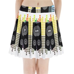 Loudspeakers - Transparent Pleated Mini Skirt by Valentinaart