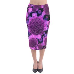 Hintergrund Tapete Keime Viren Velvet Midi Pencil Skirt by Nexatart