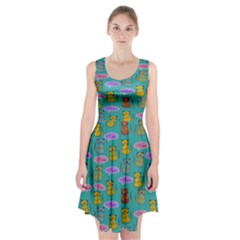 Meow Cat Pattern Racerback Midi Dress by Amaryn4rt