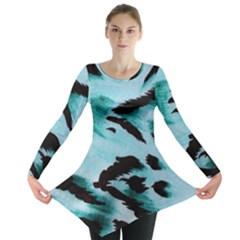 Animal Cruelty Pattern Long Sleeve Tunic  by Amaryn4rt