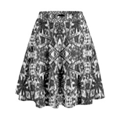 Modern Oriental Pattern High Waist Skirt by dflcprintsclothing