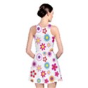 Colorful Floral Flowers Pattern Reversible Skater Dress View2