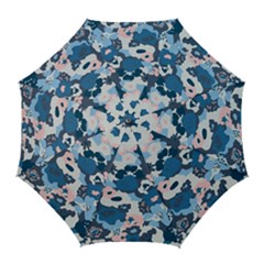 Fabric Wildflower Bluebird Golf Umbrellas by Simbadda