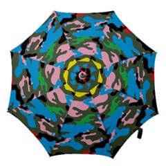 Rainbow Camouflage Hook Handle Umbrellas (small) by boho