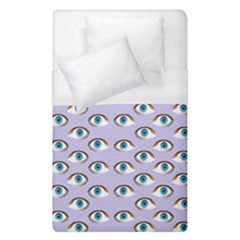 Purple Eyeballs Duvet Cover (single Size) by boho