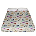 Mustaches Fitted Sheet (California King Size) View1