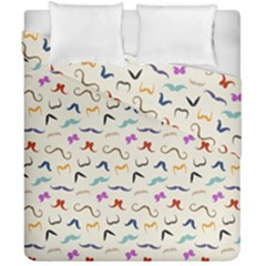 Mustaches Duvet Cover Double Side (california King Size) by boho