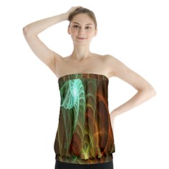 Art Shell Spirals Texture Strapless Top by Simbadda