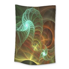 Art Shell Spirals Texture Small Tapestry by Simbadda