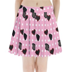 Pisunglass Tech Pink Pattern Pleated Mini Skirt by Simbadda