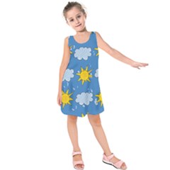 Sunshine Tech Blue Kids  Sleeveless Dress by Simbadda