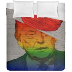 Rainbow Trump  Duvet Cover Double Side (california King Size) by Valentinaart