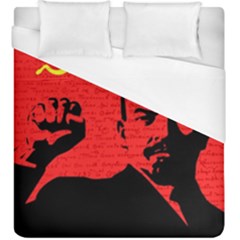 Lenin  Duvet Cover (king Size) by Valentinaart