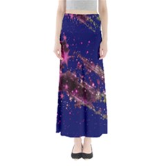 Stars Abstract Shine Spots Lines Maxi Skirts by Simbadda