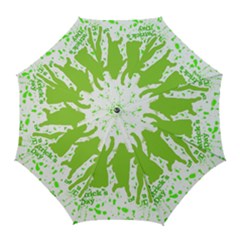 Saint Patrick Motif Golf Umbrellas by dflcprints