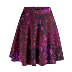 Retro Flower Pattern Design Batik High Waist Skirt by Simbadda