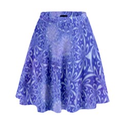 Retro Flower Pattern Design Batik High Waist Skirt by Simbadda