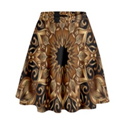 3d Fractal Art High Waist Skirt by Simbadda