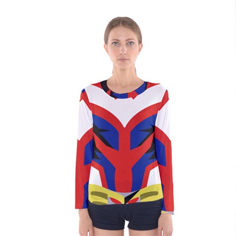 All Might Suit Women s Long Sleeve Tee by KibaRain