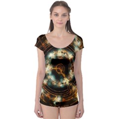 Science Fiction Energy Background Boyleg Leotard  by Simbadda