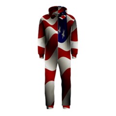 Flag United States Stars Stripes Symbol Hooded Jumpsuit (kids) by Simbadda