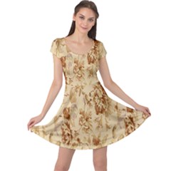 Patterns Flowers Petals Shape Background Cap Sleeve Dresses by Simbadda