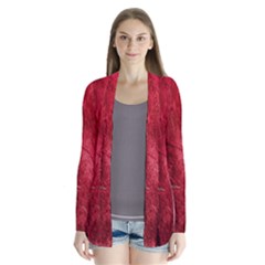 Red Background Texture Cardigans by Simbadda